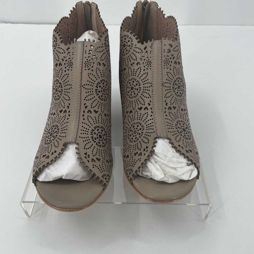 New Sundance Women's Penelope Bootie Sandals, Floral Cut-Out, Sz 37 Comfort Boho - Picture 2 of 15
